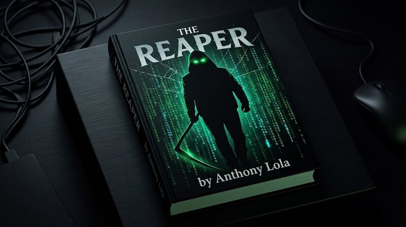 The Reaper — A thriller about a dying social worker who partners with an AI ghost to rescue trafficked children