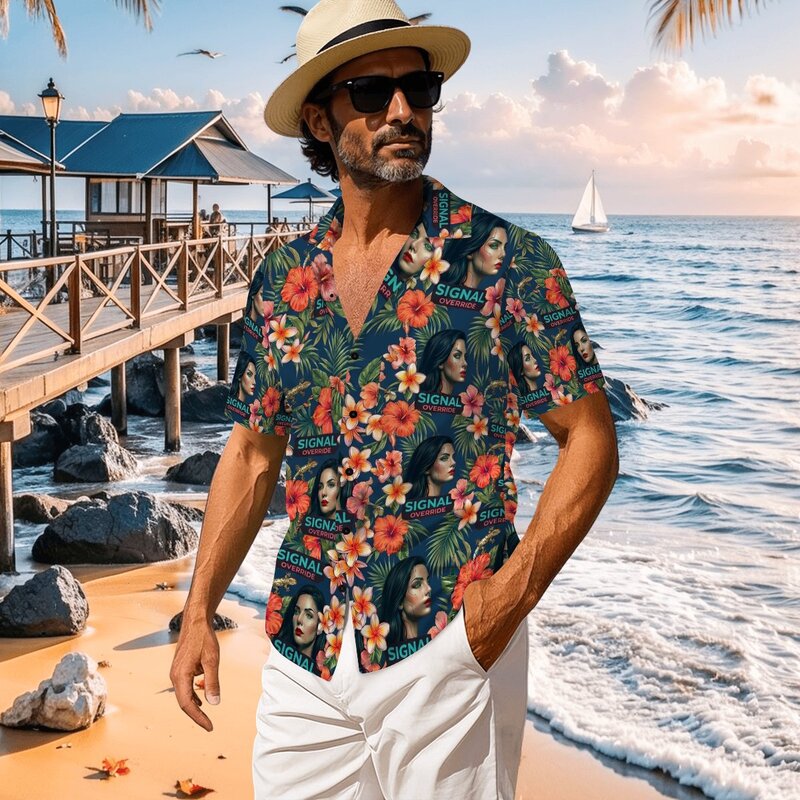 Signal Override Hawaiian Shirt featuring Lola